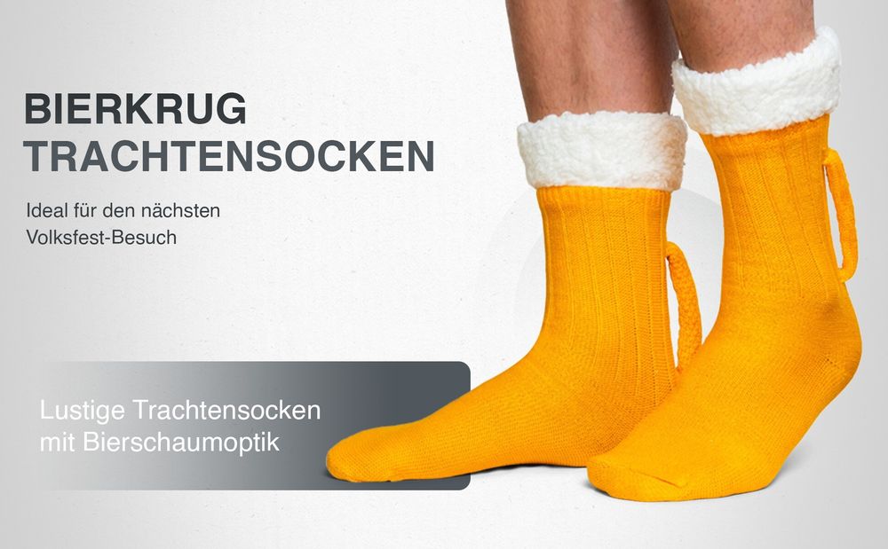 PAULGOS Biersocken, Trachtensocken, Socken, Funny-Socks, Größe 39-47