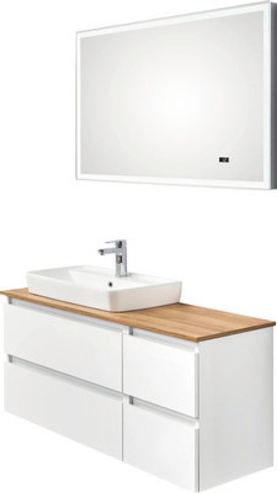 Waschtischunterschrank pelipal Balu 53 x 110 cm Weiß glänzend ohne Platte und Waschtisch