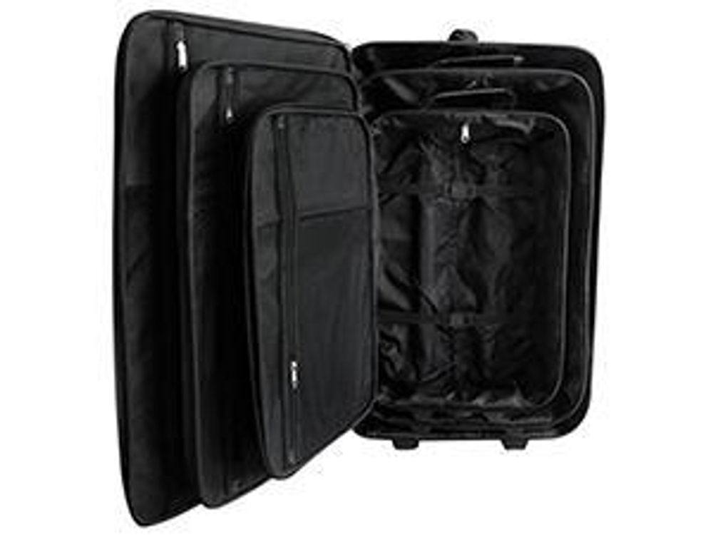 vidaXL Set de voyage Set de valises 5 pièces noir