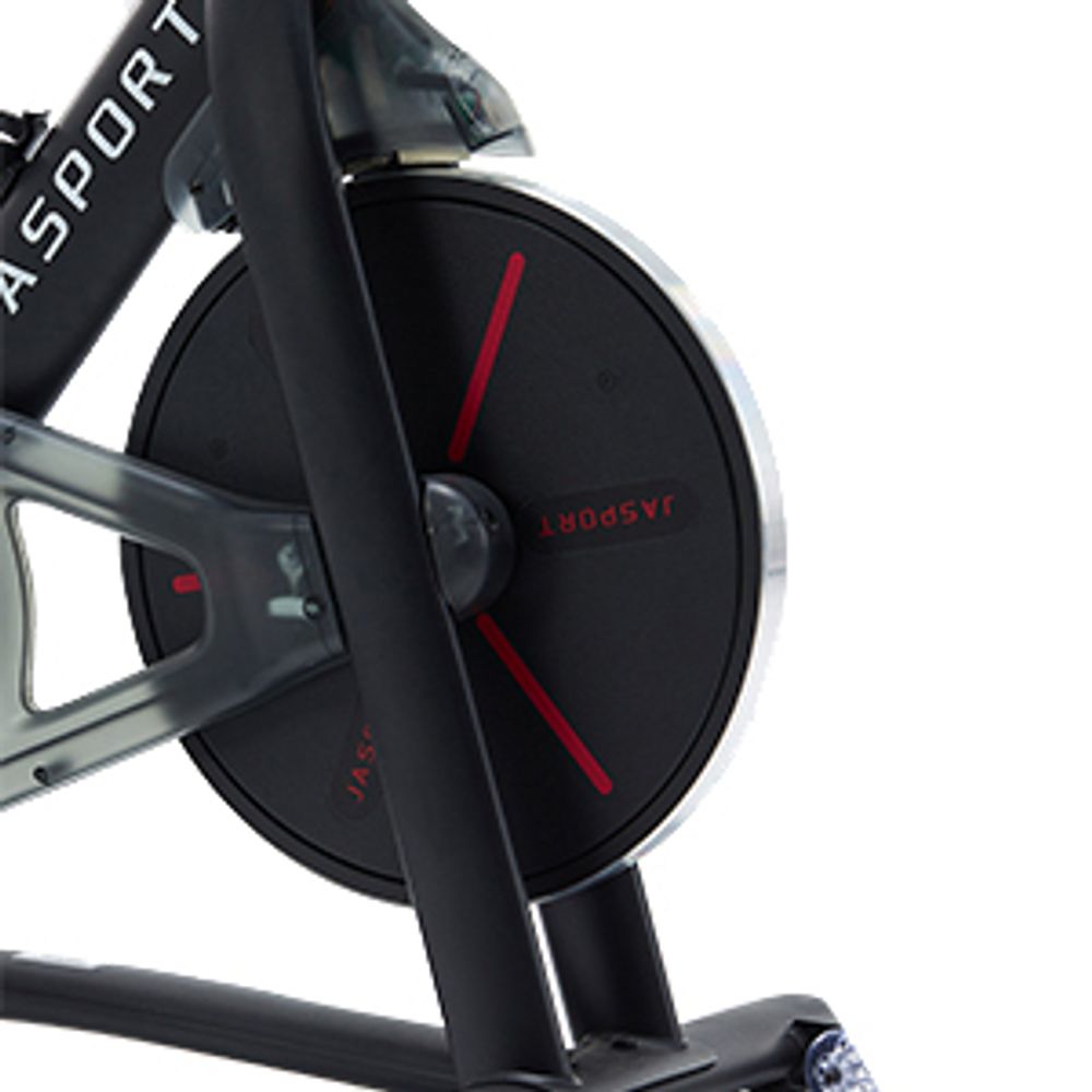 JASPORT Smart Indoor Speedbike S3, leiser Heimtrainer mit Magnetbremssystem, kompatibel mit Kinomap & Zwift, App mit Trainingskursen