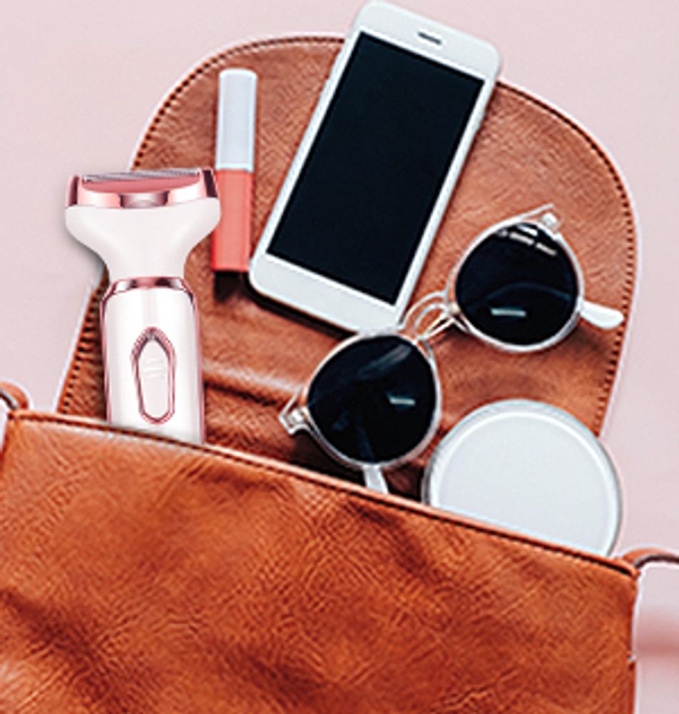 Elektrischer Rasierer für Frauen, 4-In-1 Elektrischer Damenrasierer, Schmerzfreier Intimrasierer, USB-Aufladung