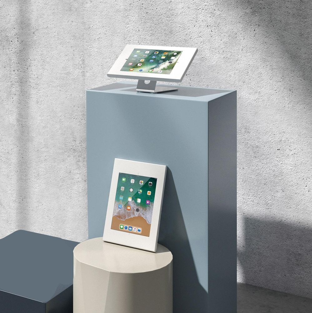 Tablethalterung mit Diebstalschutz - 2 in 1 - Tischmontage und Wandmontage - iPad / iPad Air / iPad Pro / Samsung Galaxy