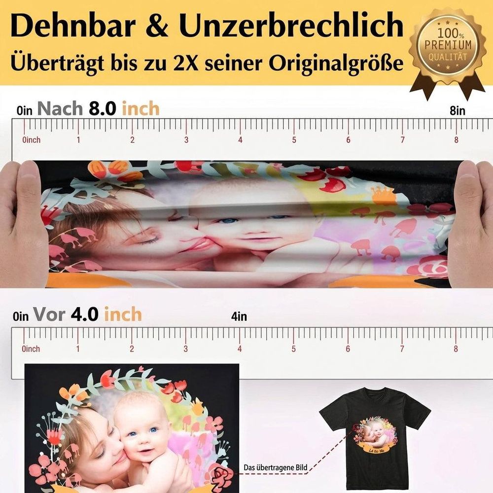 Langlebige Qualität: Dehnbar und waschbeständig