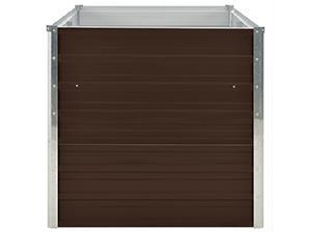 vidaXL Hochbeet Braun 160 x 80 x 77 cm Verzinkter Stahl