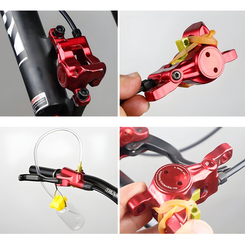 Entlüftungssatz Bleeding Kit 30-teilig Edge für Shimano Magura Bremsen mit M7 Adapter Anschlussstück Scheibenbremsen-Entlüftungssatz Retoo