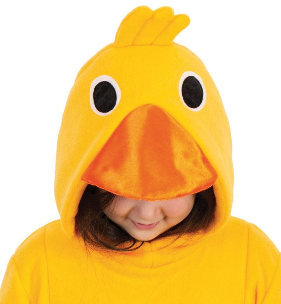 Enten Kostüm für Kinder Hoodie Kapuzenpullover Tierkapuze Schnabel Augen Kopfgefieder und Entenschwanz (140)