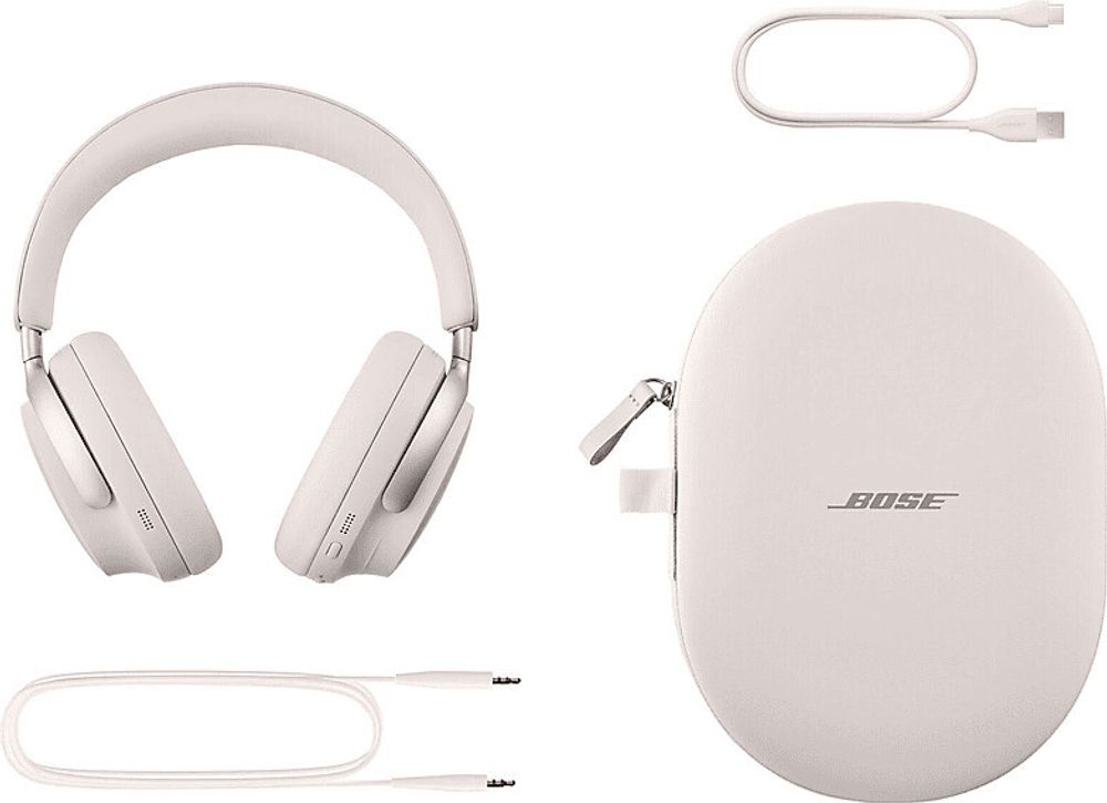Bose QuietComfort Ultra, Verkabelt & Kabellos, Musik/Alltag, 250 g, Kopfhörer, Weiß