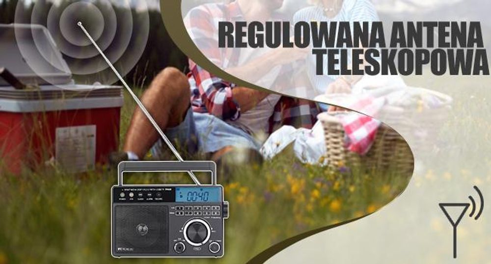Przenośne radio Retekess TR629, radio alarmowe AM FM SW World Receiver z DSP, obsługa dysków U/kart SD, zegar, budzik, radio na baterie, prezenty dla osób starszych