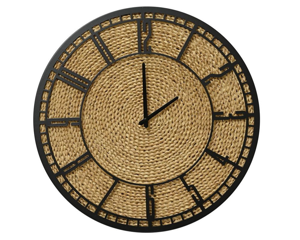 Dekorative Metallwanduhr groß 50 cm