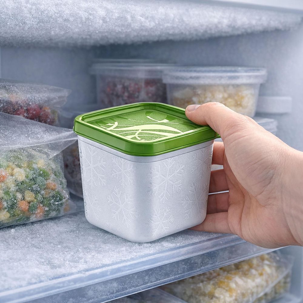 12 x Hochwertige Gefrierdosen mit Deckel 380 ml Tiefkühldosen Gefrierbox Tiefkühlbox Vorratsdosen luftdicht