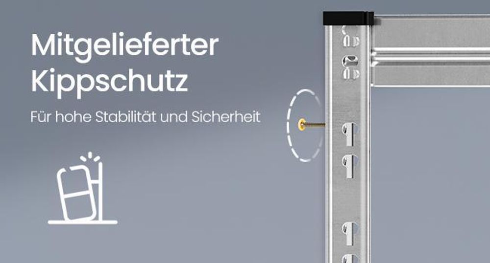 Kellerregal, 2er Set, 30 x 75 x 150 cm, 875 kg belastbar, mit verstellbaren Ablagen