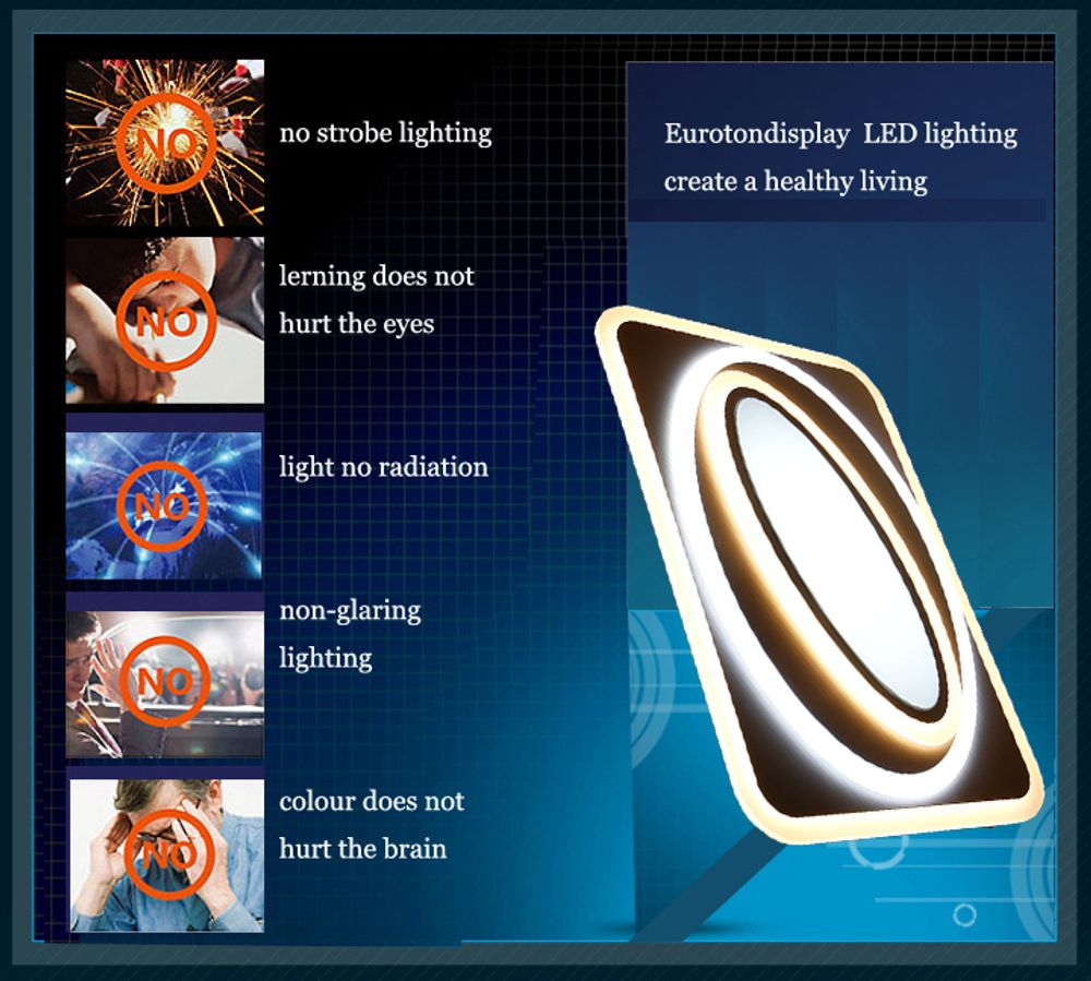 Eurotondisplay LED Deckenleuchte