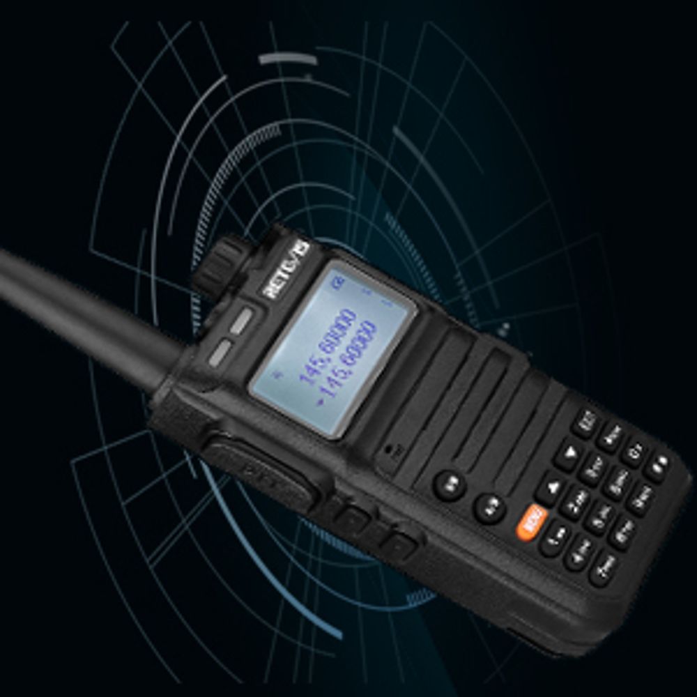 Retevis RA685 Amateurfunkgerät, Dual Band Funkgeräte mit 1800 mAh Batterie, Langstrecken Walkie Talkie für Erwachsene mit 128 Kanälen USB Ladegerät 2X