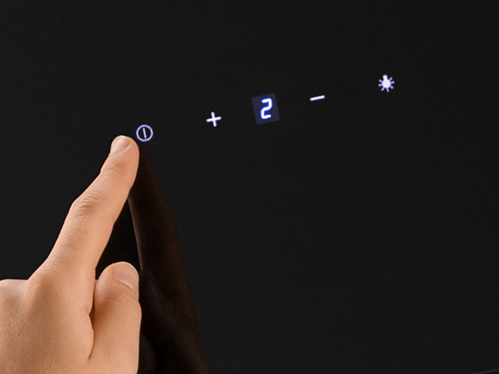 TouchSelect-Steuerung der Wand-Dunstabzugshaube HERMES809HC