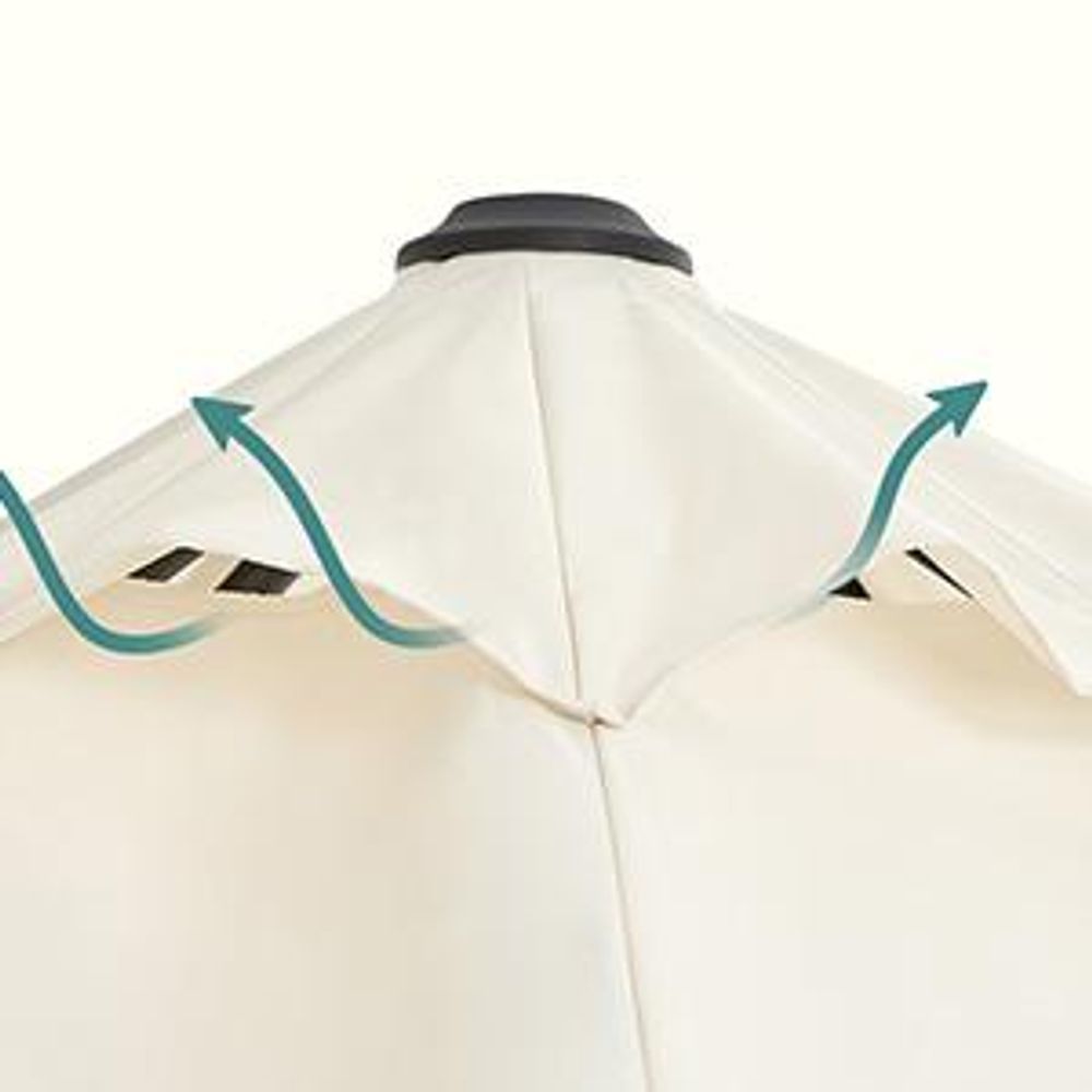 SONGMICS Sonnenschirm Ø 300 cm UPF 50+ mit Ständer