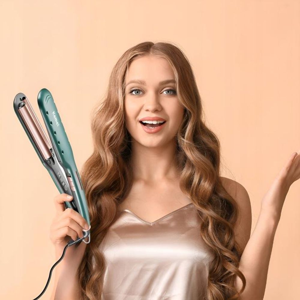 Haarlockenstab Kemei Keramik Welleneisen Welleneisen 60W Tpc 130-220 °C