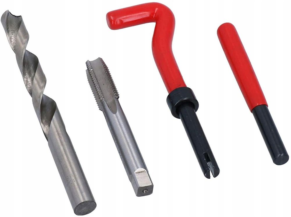 LUXTOM | Gewinde-Reparatursatz, M12x1,5, Gewinde Reparatur Satz, Bohrer Helicoil Auto Motor, Gewindehülse, Gewindeeinsätze