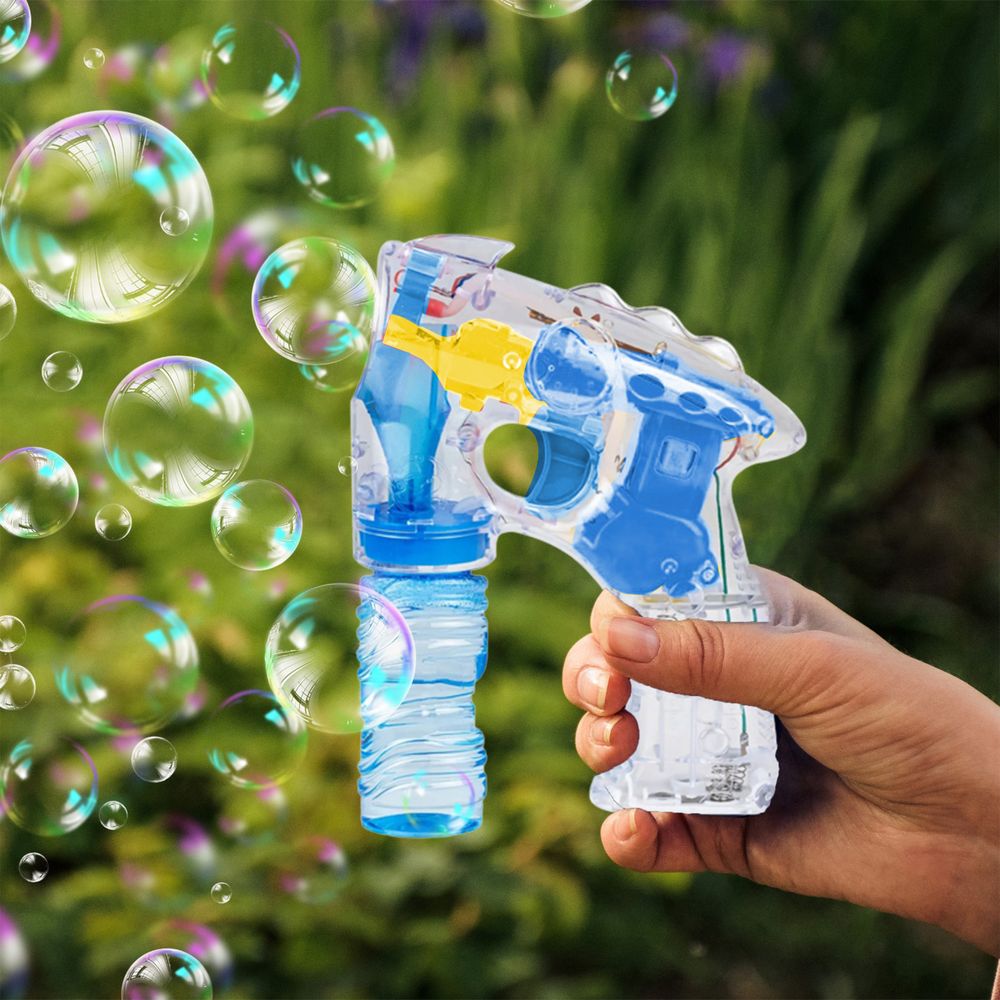 Seifenblasenpistole Seifenblasenmaschine für Kinder LED-Lichtpistole Seifenblasen Bubble machine Pistole Blasenmaschine für Geschenk Party Retoo