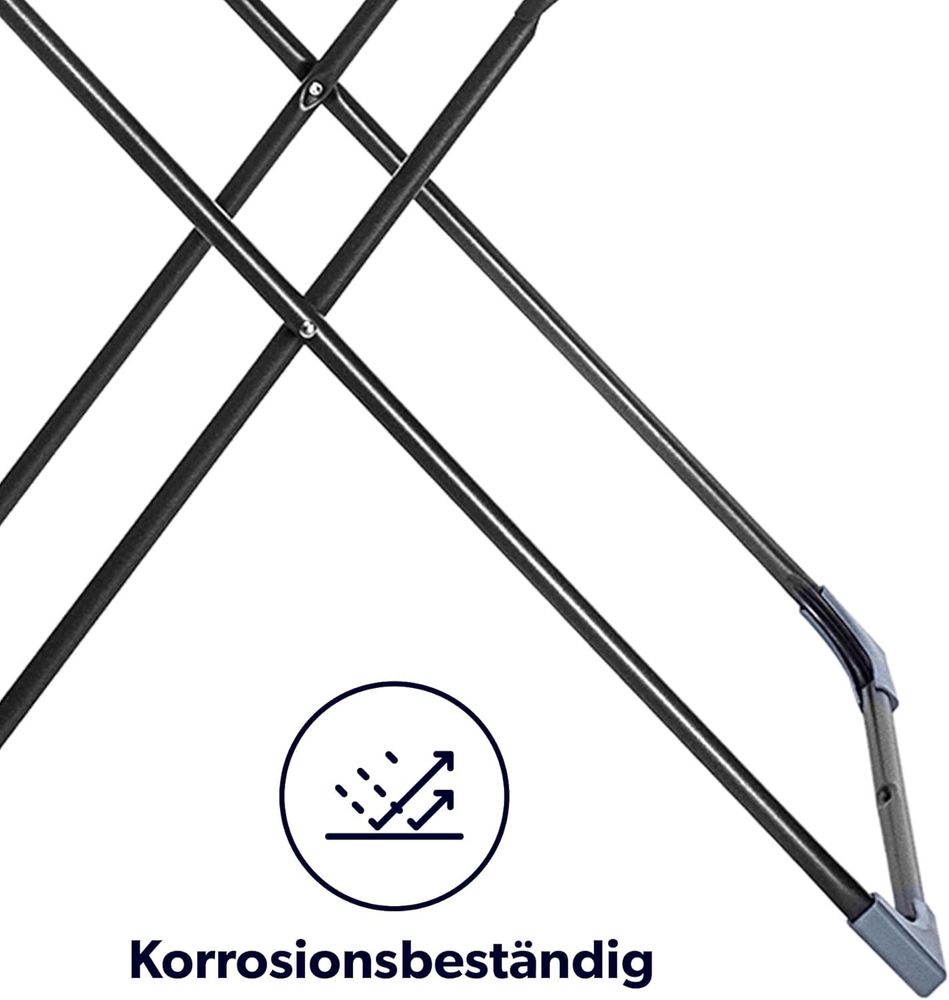 KADAX Wäscheständer, stehend, stabil, 18 m, für Kleidung, faltbar, für Wäsche, groß