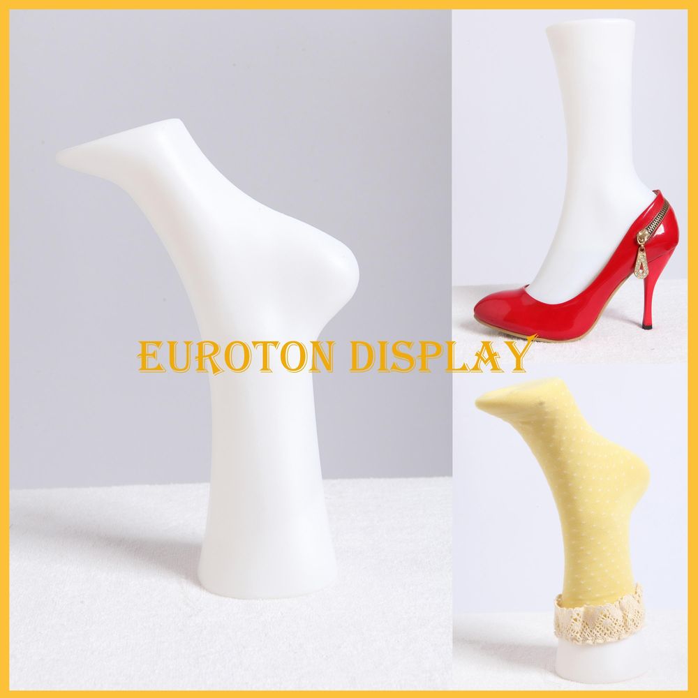 Eurotondisplay Deko Fuß Füße für Socken weiß