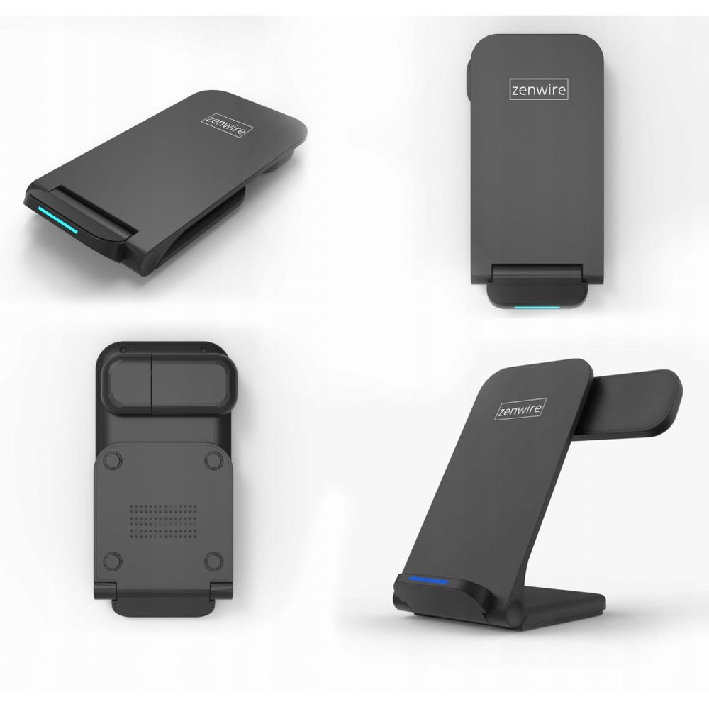 Caricatore a induzione - caricatore wireless - 3-in-1 - USB-C - per Apple Samsung - per Smart Watch - QI - 15 W