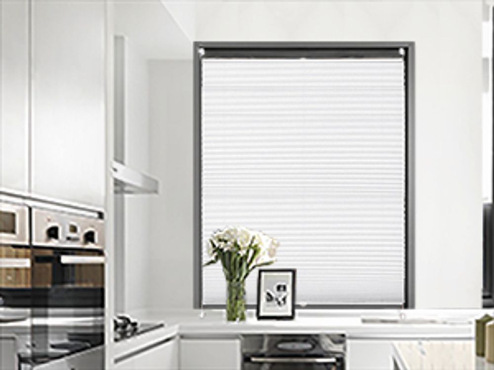 WOLTU Plissee Klemmfix ohne Bohren Easyfix Weiß, 60x120 cm