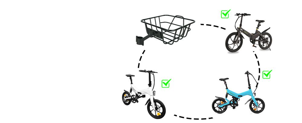 SachsenRAD Fahrrad-Heckträger mit Korb für F11 und F12, Fahrradkorb hinten Gepäckträgerkorb Fahrrad Hinterradkorb engmaschig Korb