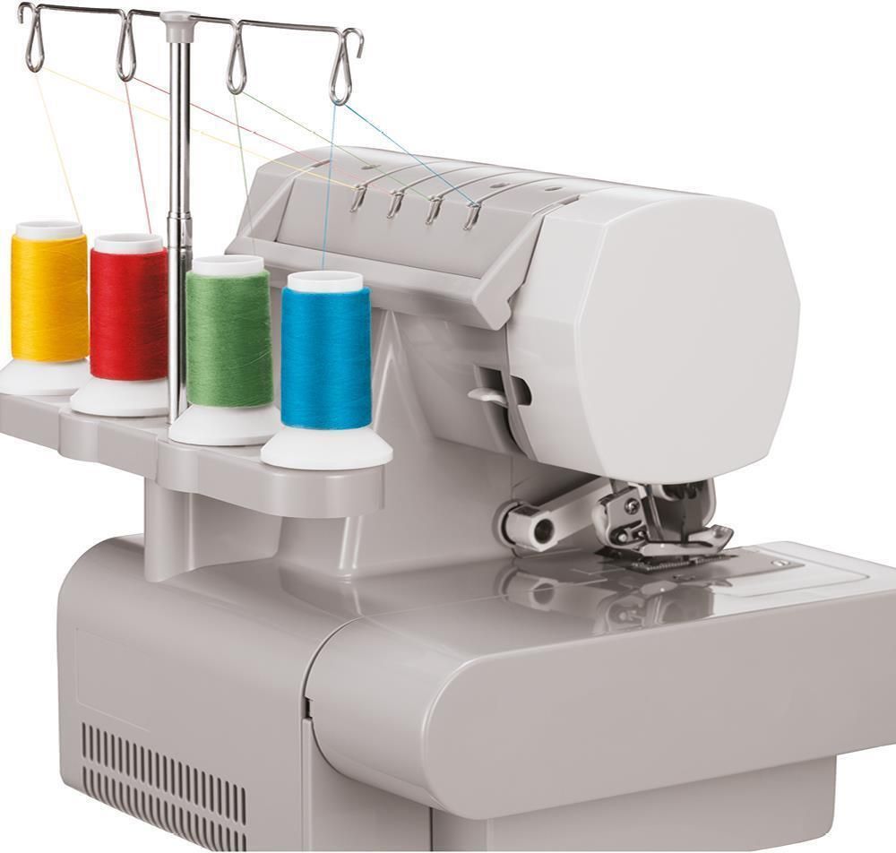 SINGER 14HD854 Heavy Duty, Grau, Overlock-Nähmaschine, Overlock, Nähen, Variabel, Drehregler, 1300 SPM