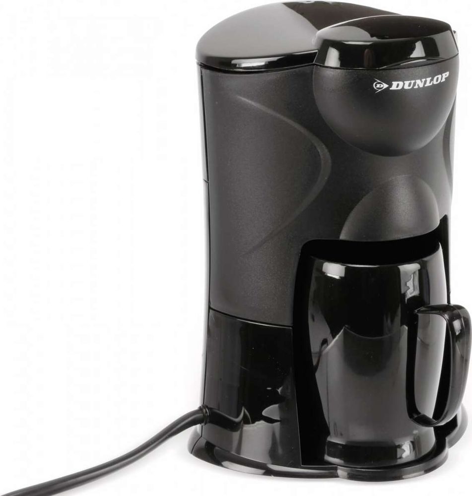 Dunlop 1-Tassen-Kaffeemaschine 170W | Dauerfilter | ideale Reise-Kaffeemaschine