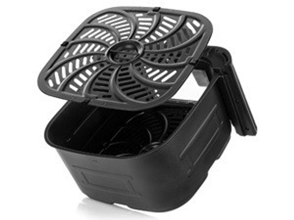 Lehmann XXL Heißluftfritteuse 8L mit Sichtfenster, 1800 W Airfryer mit 10 Programmen und Temperaturregelung, Timer, gesunde Lebensmittel ohne Öl