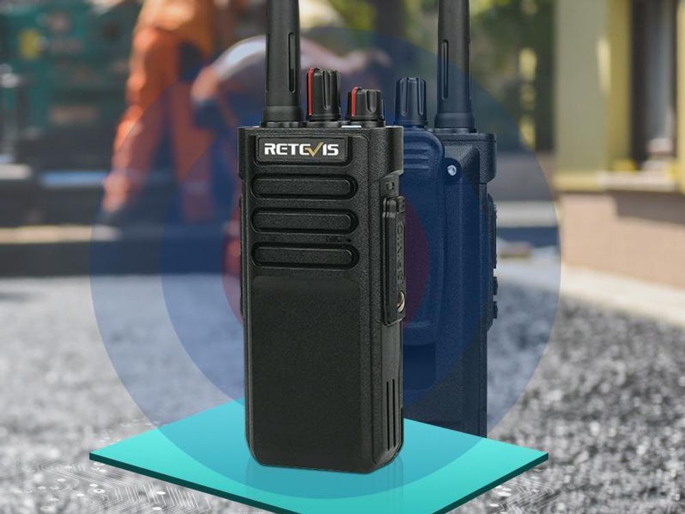 Retevis RT29 Funkgeräte set, Große Reichweite, 3200 mAh, VOX, 16 Kanäle,CTCSS/DCS, Professionelles Funkgerät für Industrie, Baustellen