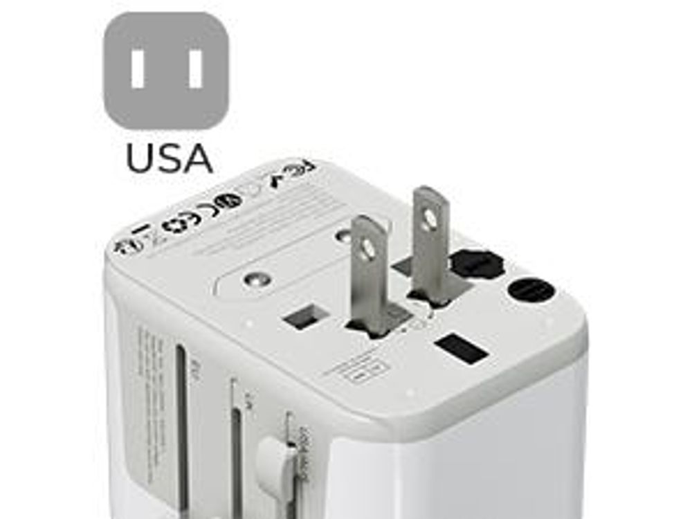 TESSAN Reiseadapter Weltweit mit 2 USB A 3 USB C Internationaler Steckdosenadapter