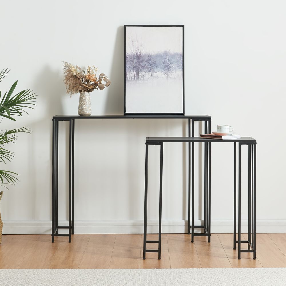 Konsolentisch 'Ørsta' 2er Set Schwarz