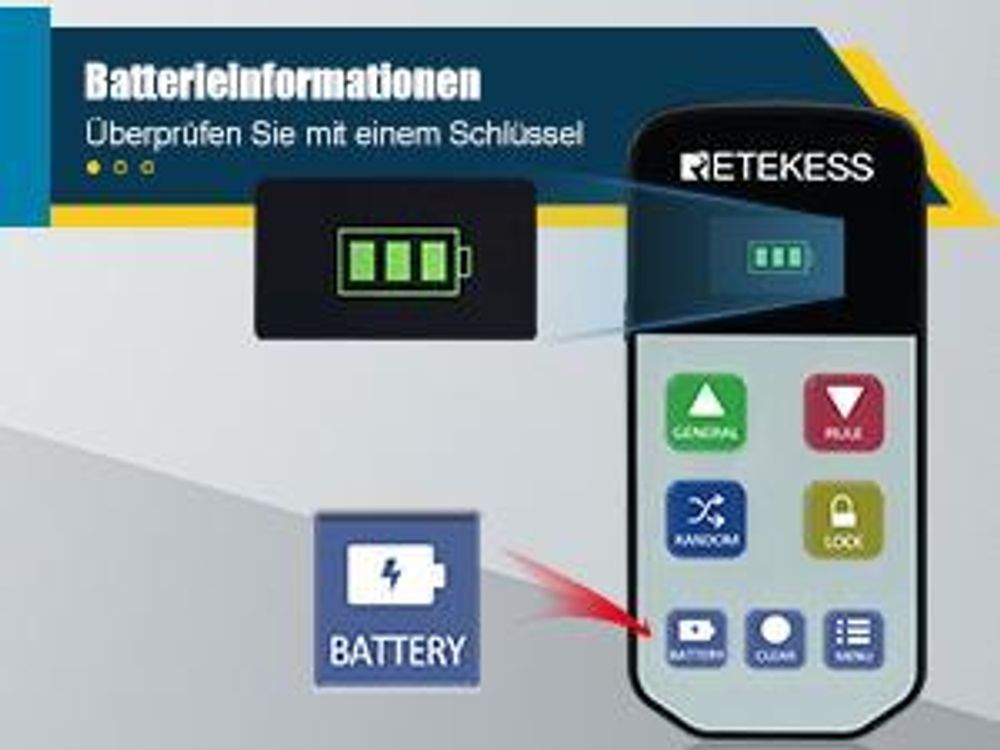 Retekess TM102 Wireless Buzzer System, Spiel Summer, Countdown Rush und Zufallsmodus, Warnung bei Niedrigem Batteriestand, für Wettbewerbe, Quiztests