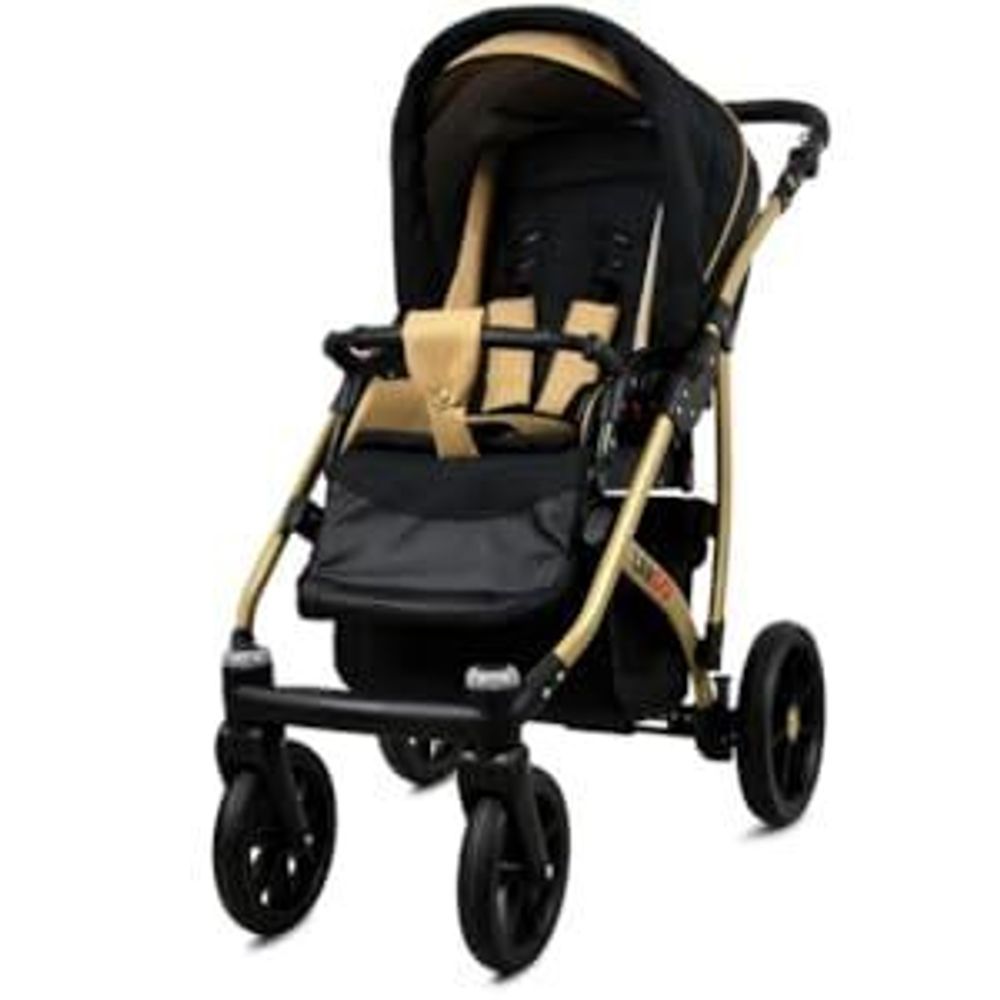 BabyLux® Largo | 3in1 Kinderwagen Set | Mint | Kombikinderwagen | Kinderwagenset | Buggy + Babyw