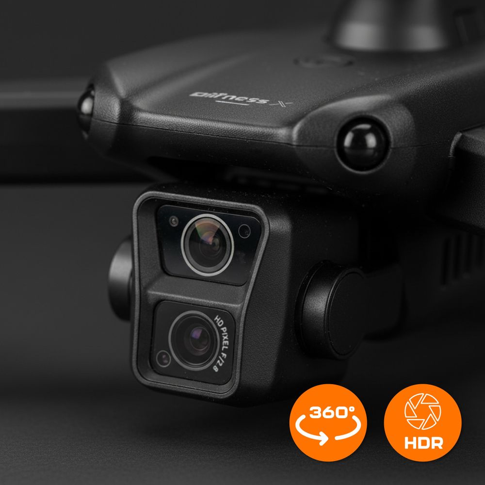 Drohne mit 4K Kamera & Hindernisradar, Bürstenlose Motoren, 75 Min. Flugzeit (3 Akkus), 2km Reichweite, Faltbarer Quadcopter für Anfänger, EVI TECH