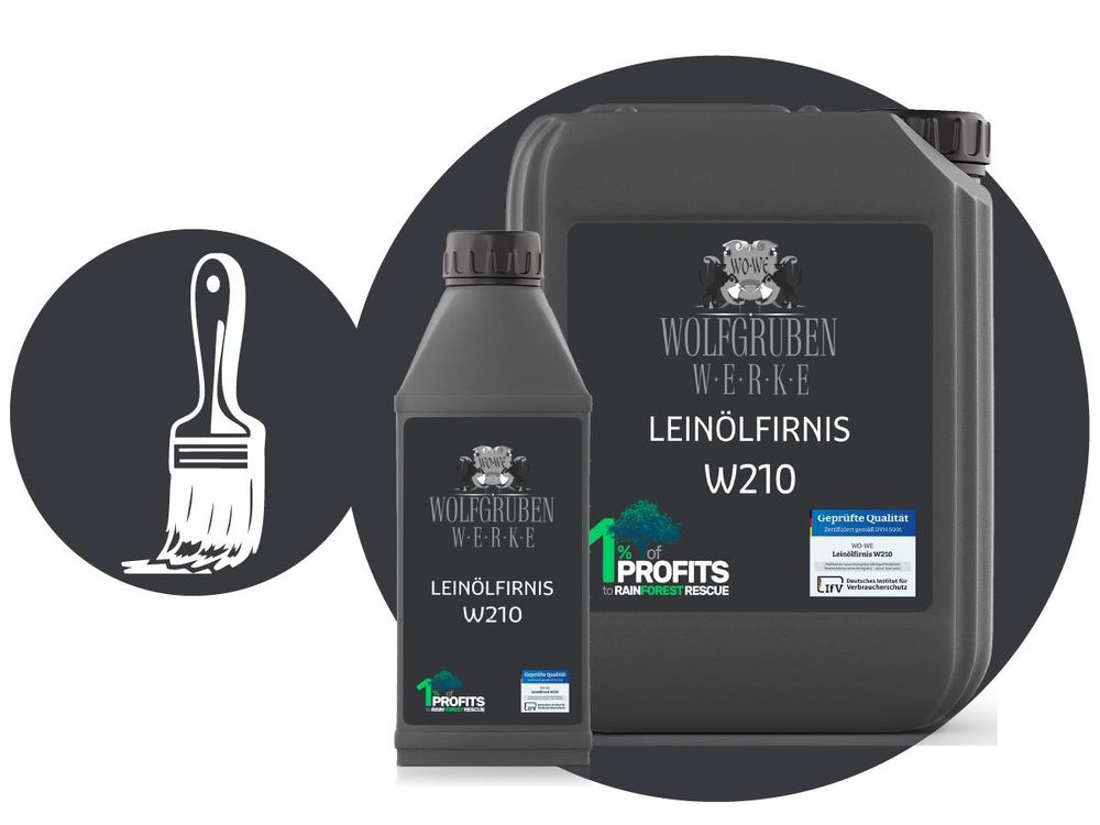 Leinölfirnis W210 Wirtschaftlicher Verbrauch