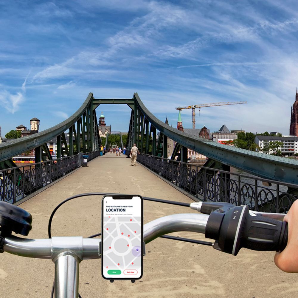 Fahrrad Handyhalterung Universal Bike Halterung Smartphone Lenker Halter für Handy Smartphone 360° Drehbar Motorrad Scooter iPhone Samsung Gelb Retoo