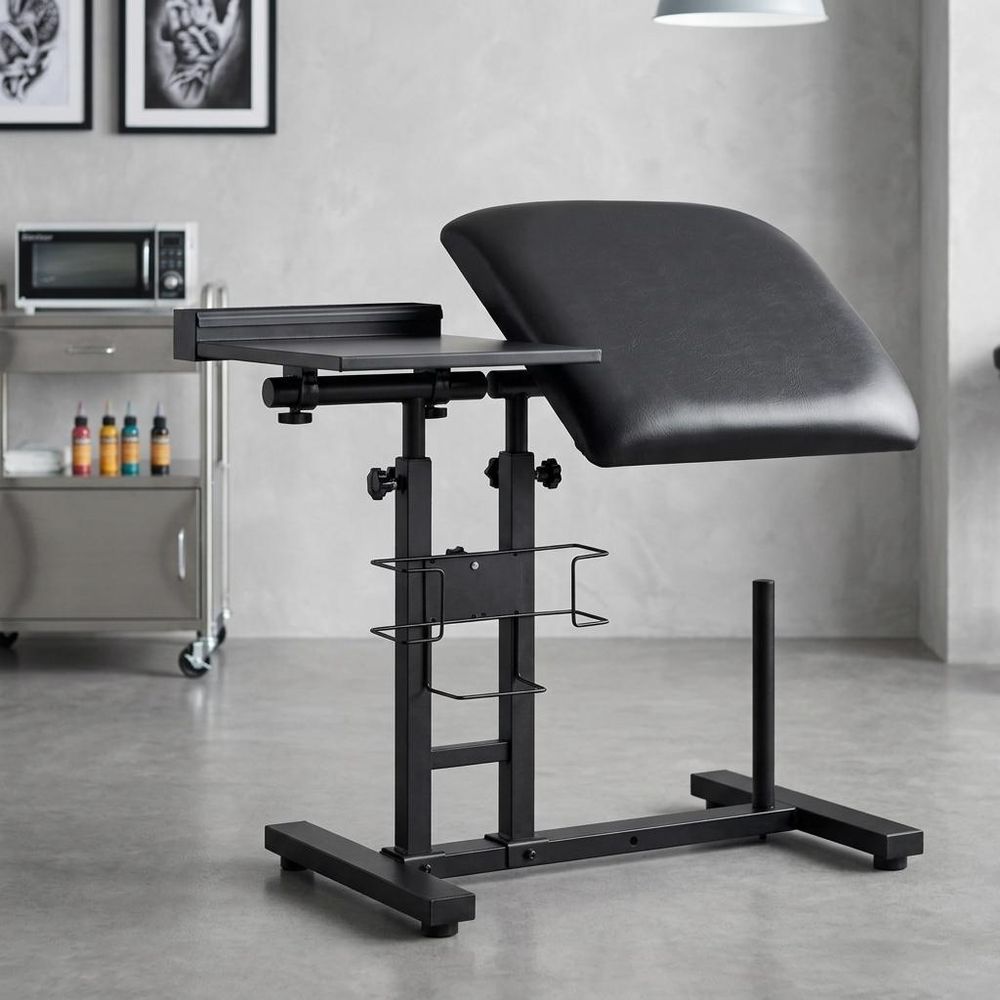 Repose-bras de tatouage avec base noir - Accoudoir pour salon d'esthétique, beauté et SPA