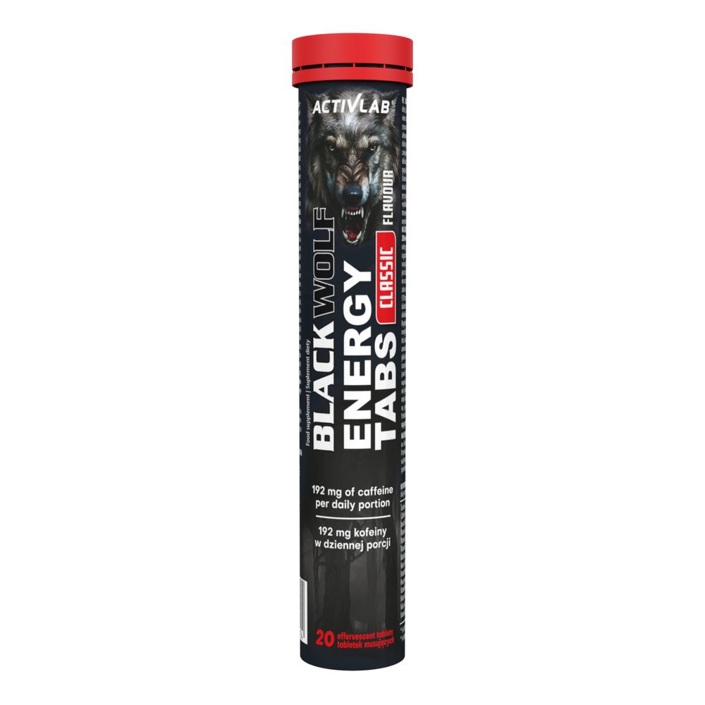 Black Wolf ENERGY TABS - napój energetyczny w tabletkach musujących smak klasyczny