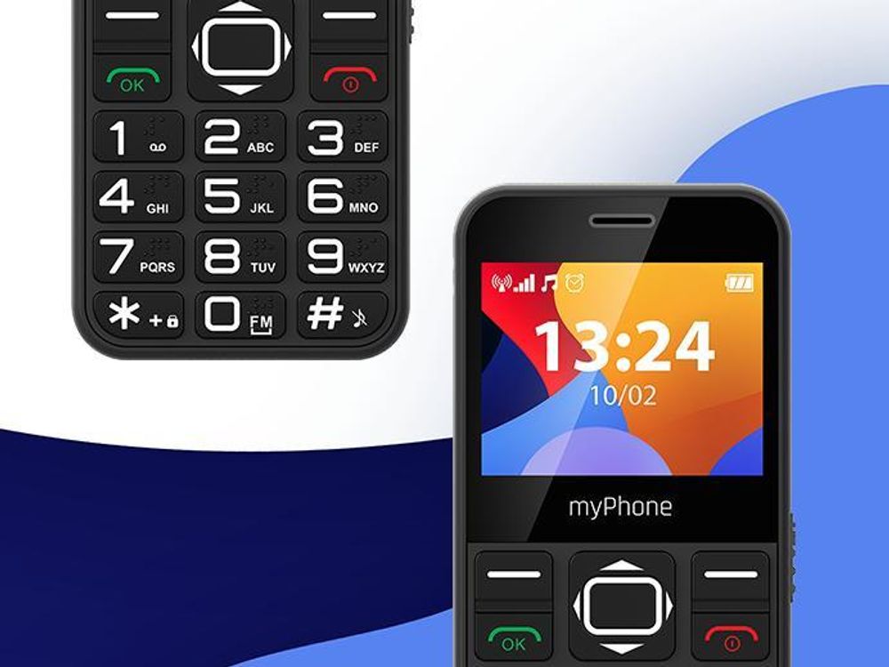 MYPHONE HALO 3 2G-MOBILTELEFON MIT TASTATUR FÜR SENIOREN (SOS-Funktion)
