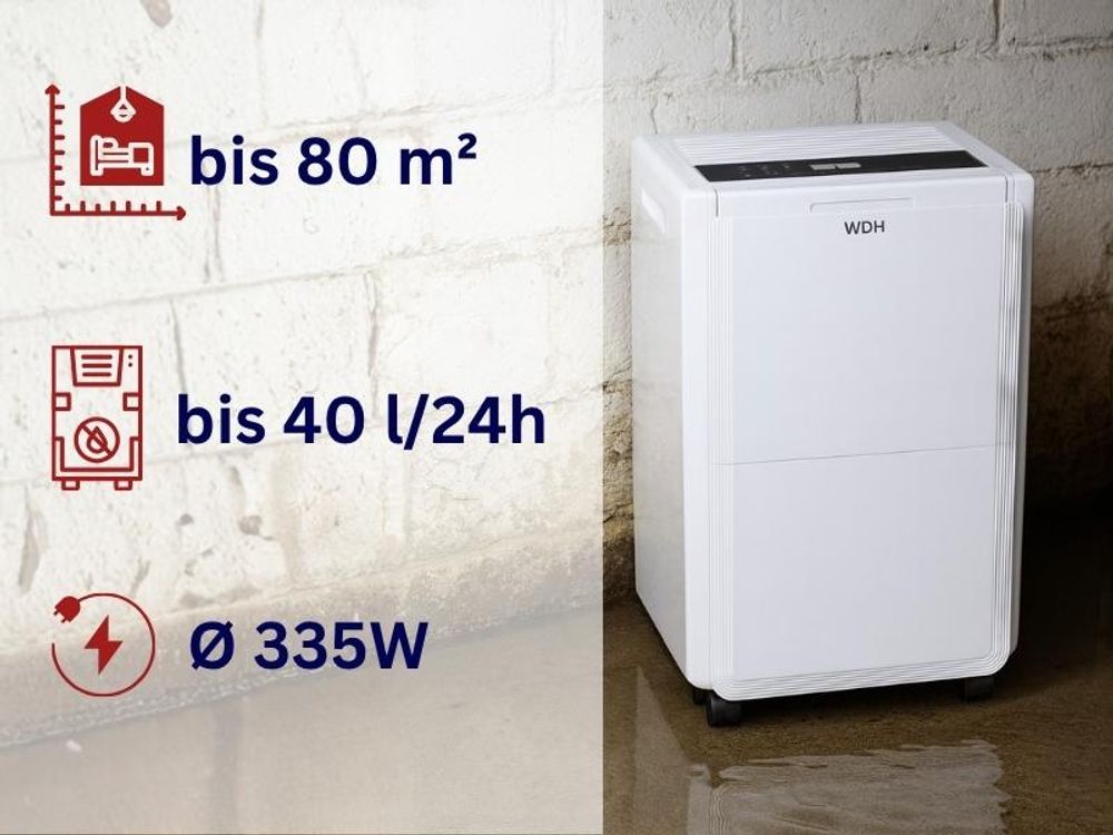 Bautrockner WDH-930EEW - 80m²- 40 Ltr./24h - WLAN