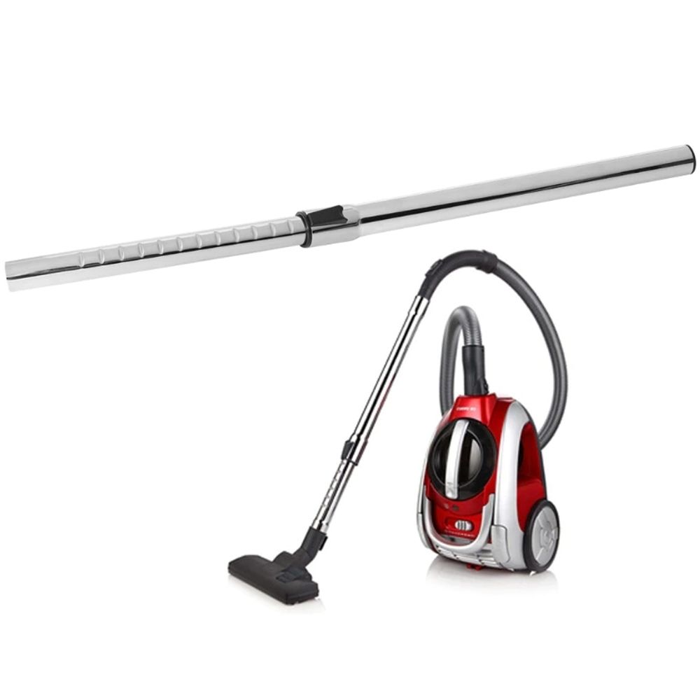 Staubsaugerrohr Teleskoprohr Stahl 32mm Universal Saugrohr Klick Funktion Geeignet AEG Clatronic Electrolux De’Longhi Hoover Philips Rowenta Retoo