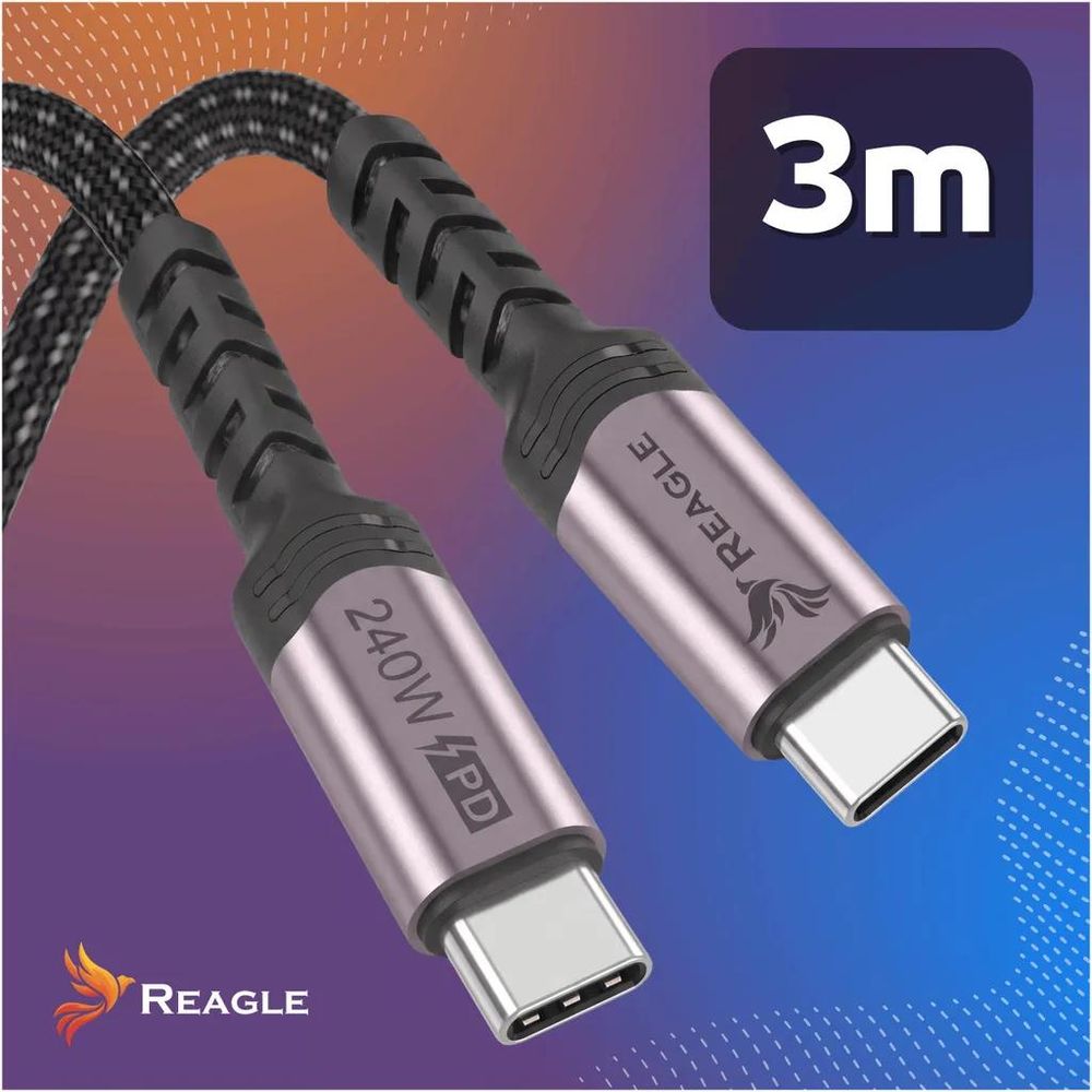 Reagle RUC300S – technische Daten USB-C Kabel 240W 3m Power 480 Mbps