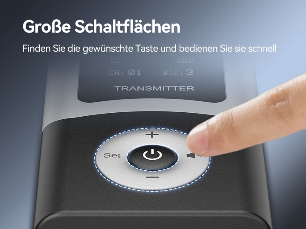 Retekess T130U Kabelloses Tour Guide System, Tour Guide Mikrofon und Lautsprecher, Klare Klangqualität, 200m, EIN-Tasten-Bedienung, für Outdoor-Reisen