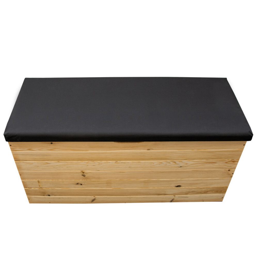 4iQ 200L PINEBOX mit Polster aus Holz 100x40x50 cm