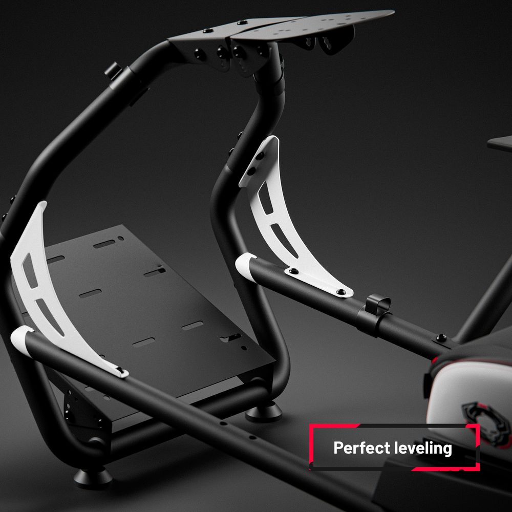 Diablo X-Drive Sim Racing Cocpit Gaming Rennsitz Renncocpit Simracing Schwarz-Weiß