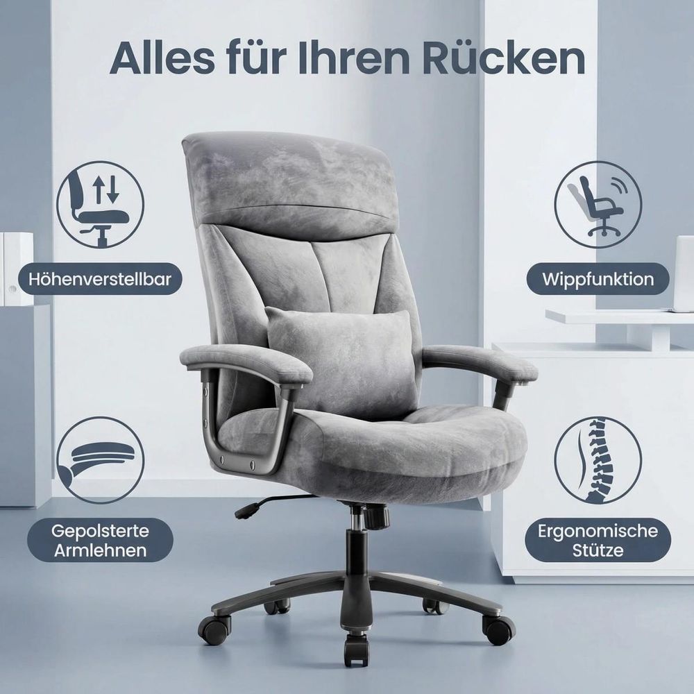 Vier praktische Kernfunktionen des ergonomischen Bürostuhls