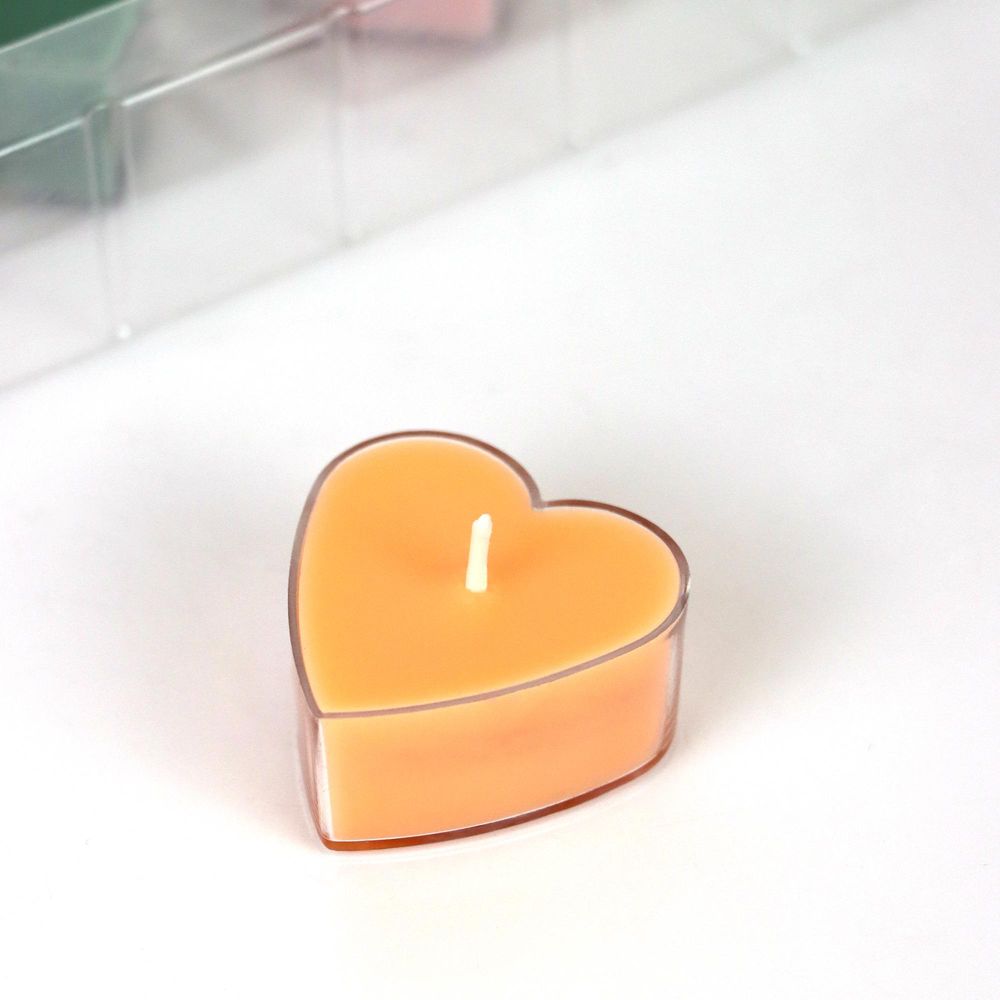 Adventskalender Duftkerzen – 24 Herz-Teelichter aus Sojawachs mit versteckten Botschaften, 24 Winterdüfte, Geschenkbox für Frauen, Brenndauer ca. 2-4h