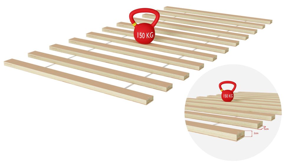 Łóżeczko dziecięce MIX 180 x 80 z barierką zabezpieczającą i stelażem z listew, białe, 80 x 180, dla dziewczynek i chłopców, z materacami, bez szuflad